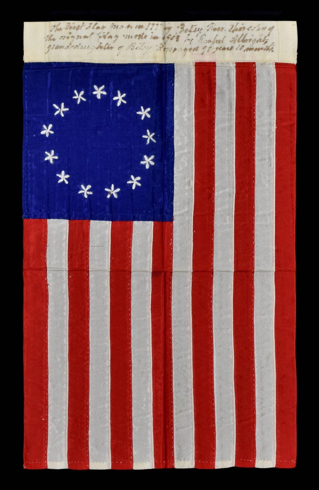 13 Star Antique US Flag | Handsewn by the Granddaughter of Betsy Ross, Rachel Albright