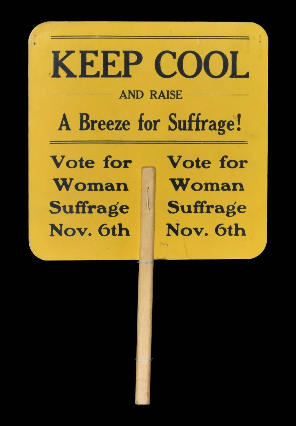 Antique Keep Cool and Raise a Breeze for Suffrage Fan | Circa 1917