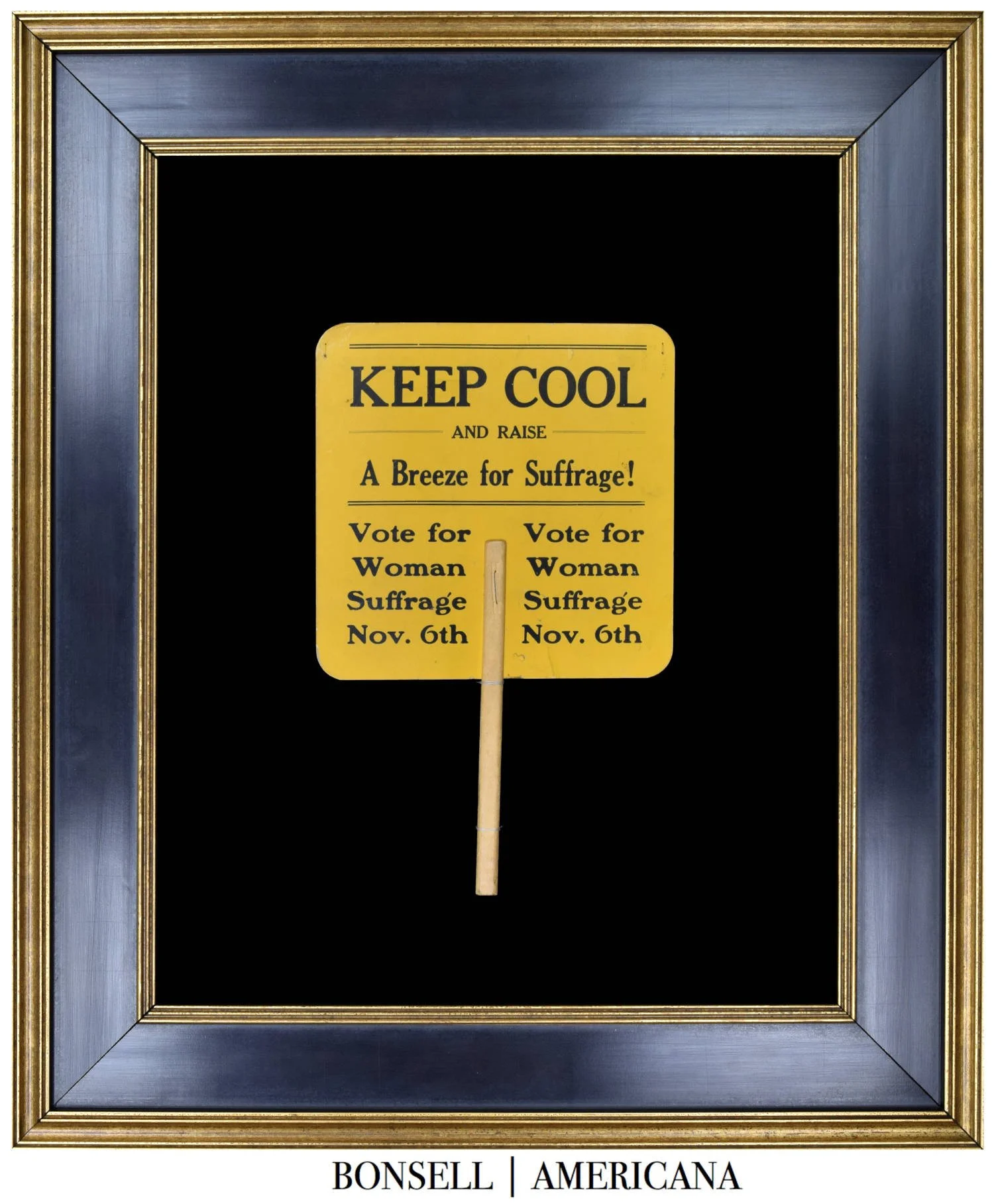 Antique Keep Cool and Raise a Breeze for Suffrage Fan | Circa 1917