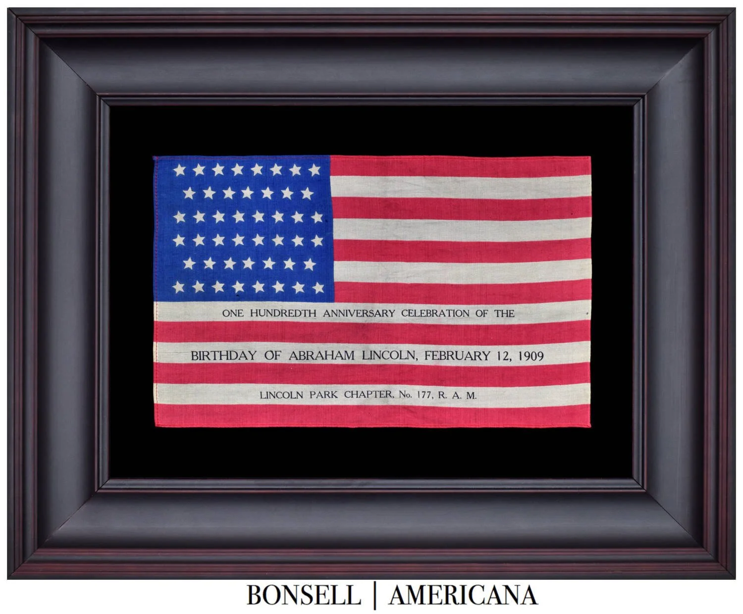Antique Abraham Lincoln Flag