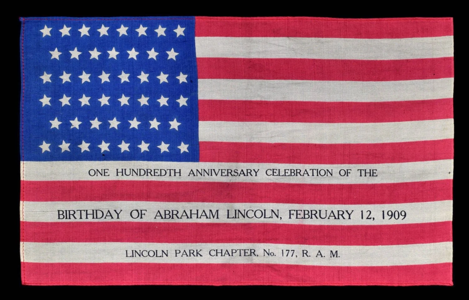Antique Abraham Lincoln Flag