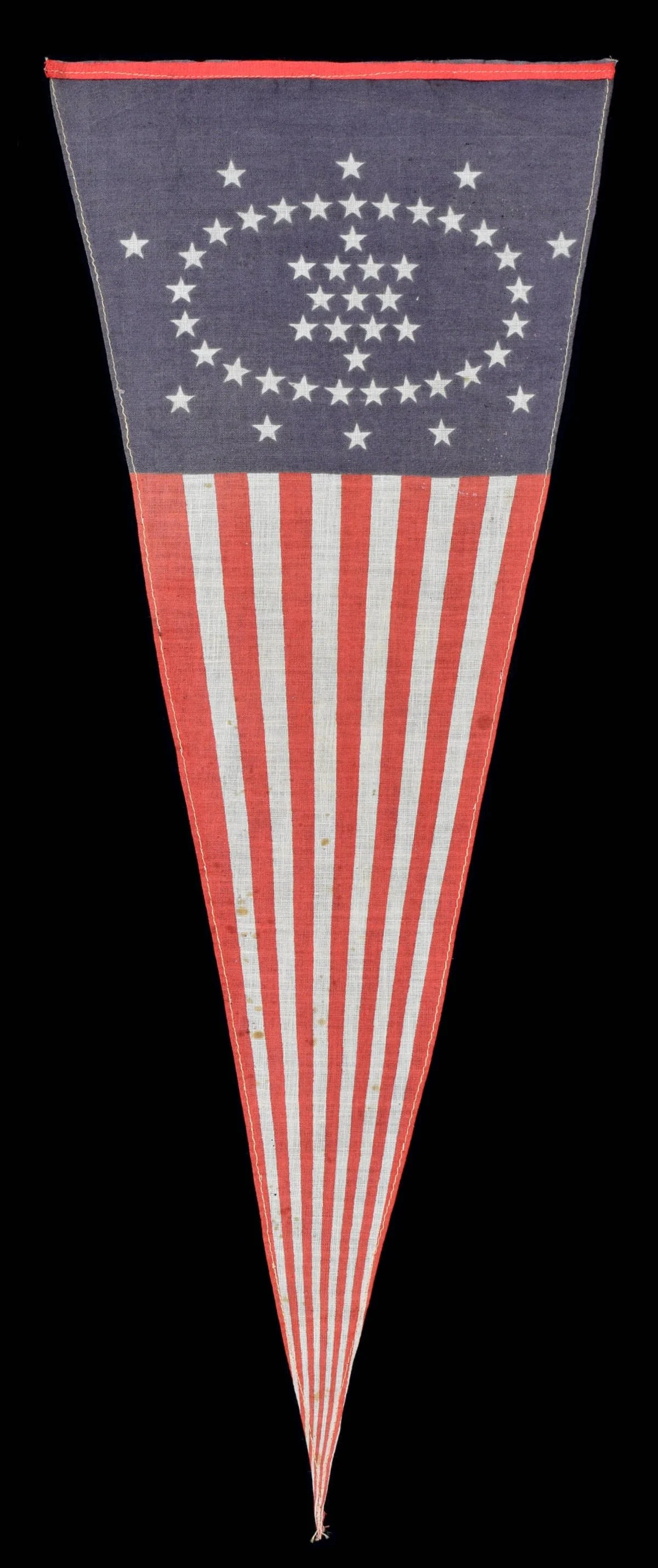 Antique Wayne Whipple Pennant with 48 Stars