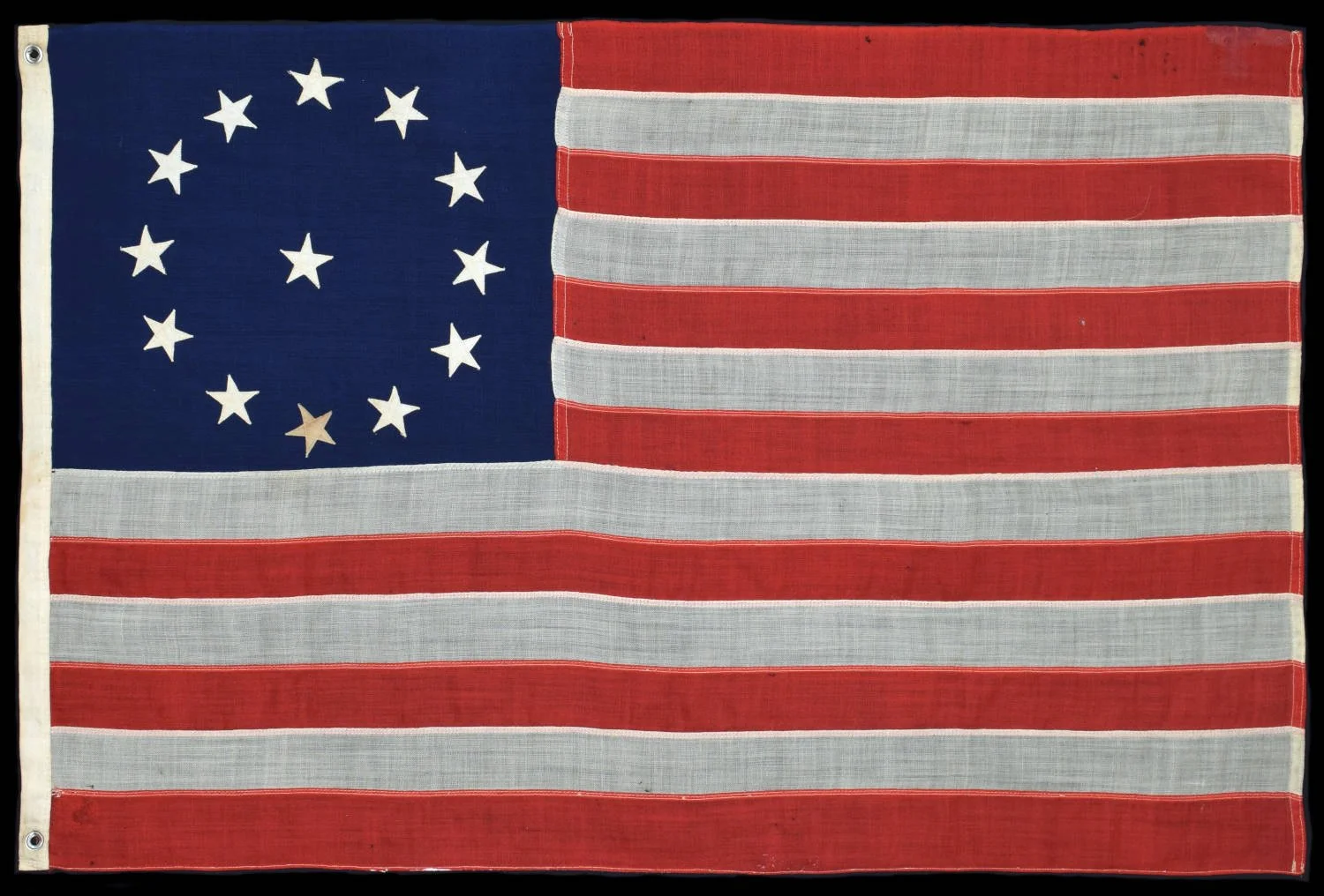 13 Star Antique Flag with a Cowpens Configuration