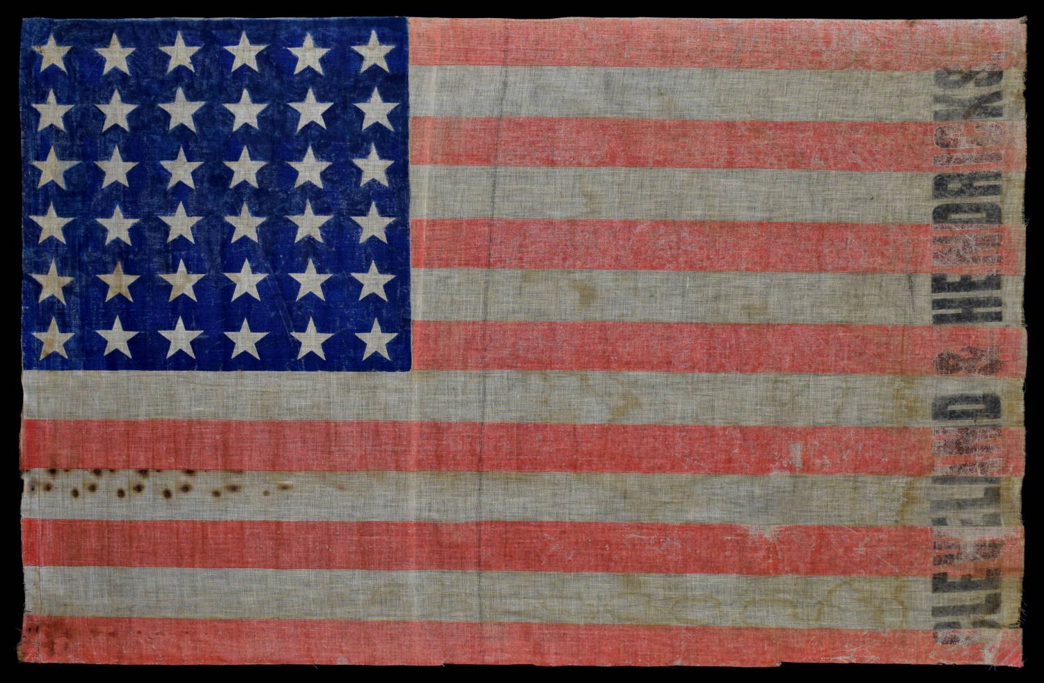 Cleveland and Hendricks Campaign Flag