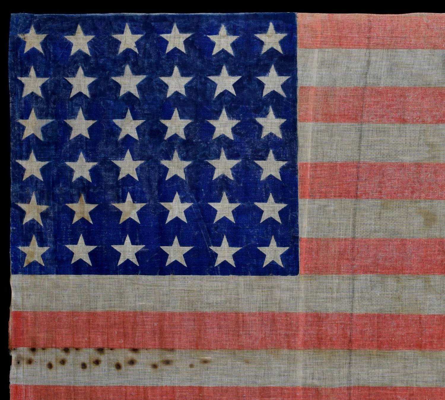 3. 36 Star Cleveland & Hendricks Antique Campaign Flag.jpg