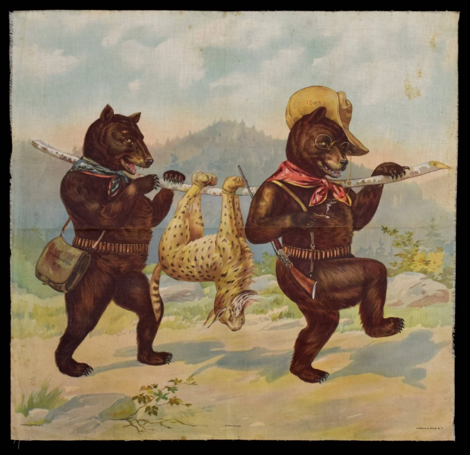 Antique Teddy Roosevelt Bandanna