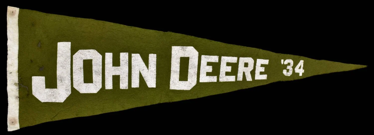 Antique John Deere Pennant | Made to Promote the Release of the John Deere Model A Tractor | Circa 1916