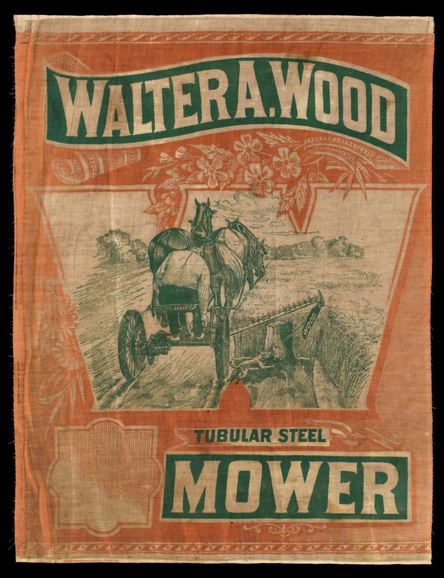 Fantastic Walter A. Wood Tubular Steel Mower Cotton Broadside | Circa 1890-1920