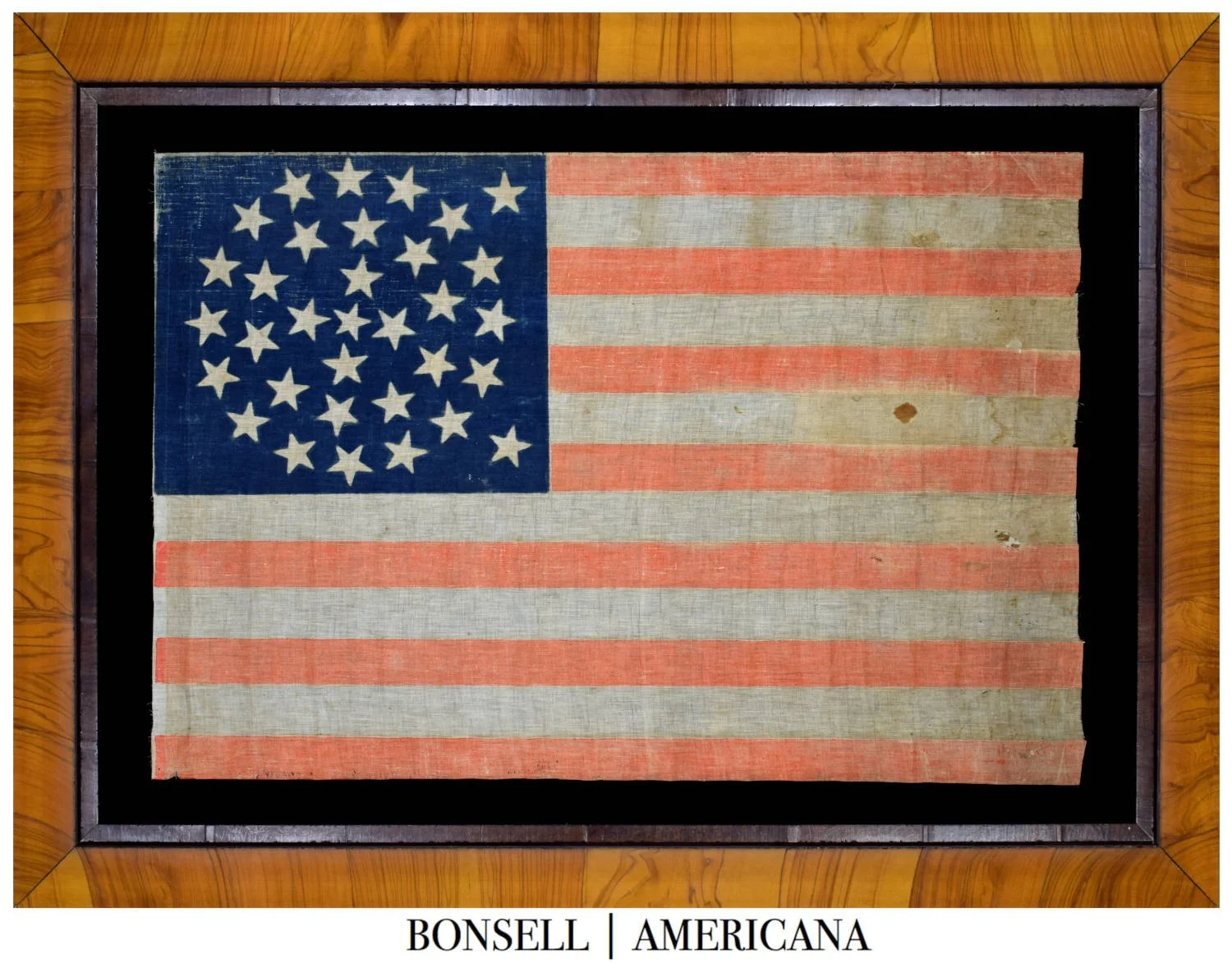 Exceptional Large Scale 33 Star Antique Flag with a Medallion Configuration | Oregon Statehood | Circa 1859-1861
