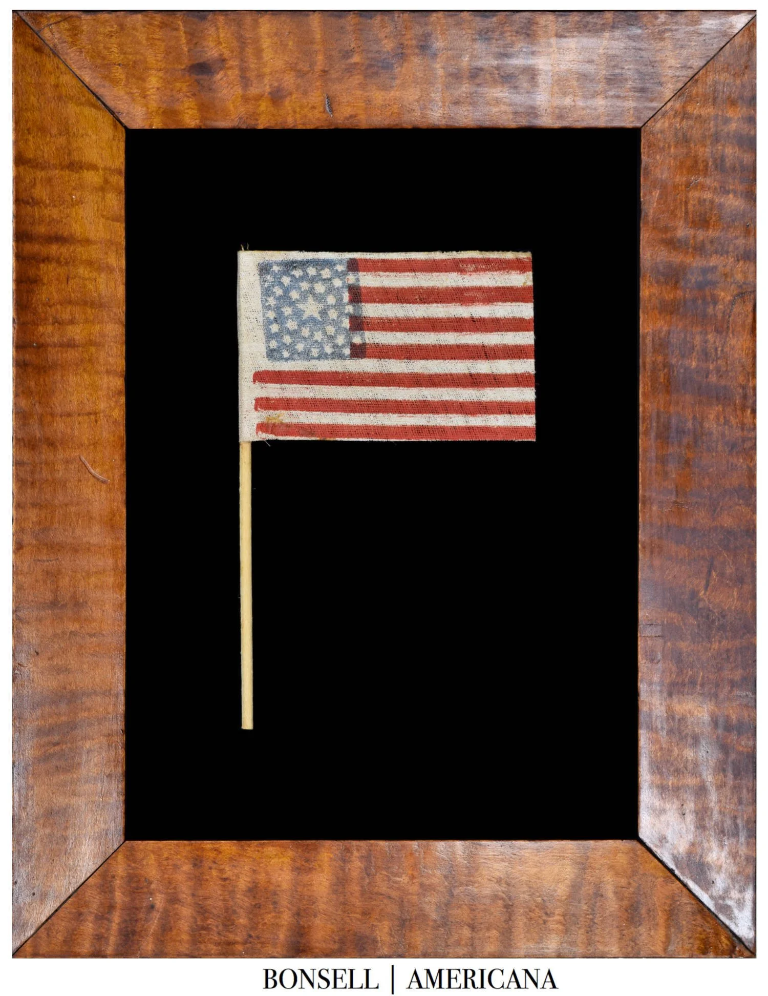 36 Star Antique Parade Flag with a Medallion Configuration | Nevada Statehood | Circa 1864-1867