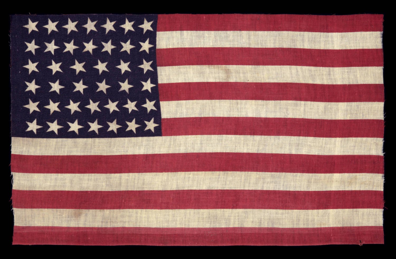 Extremely Scarce 40 Star Antique Parade Flag | Accurate for Only Six Days | South Dakota Statehood | Circa 1889