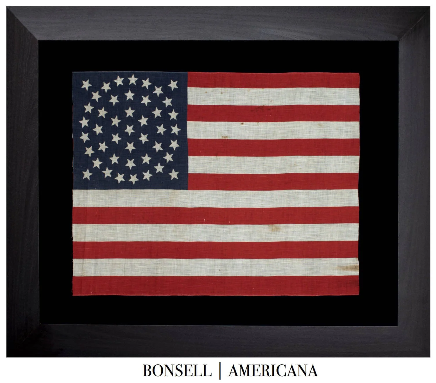 Large Scale 44 Star Antique Flag with an Impressive Medallion Star Pattern | Wyoming Statehood | Circa 1890-1896