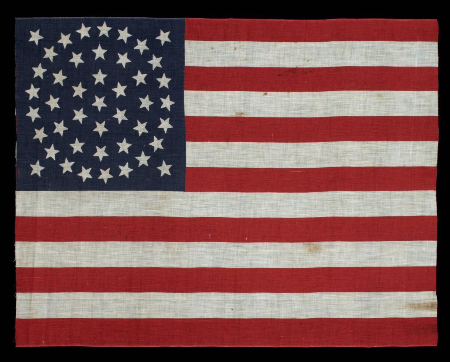 Large Scale 44 Star Antique Flag with an Impressive Medallion Star Pattern | Wyoming Statehood | Circa 1890-1896