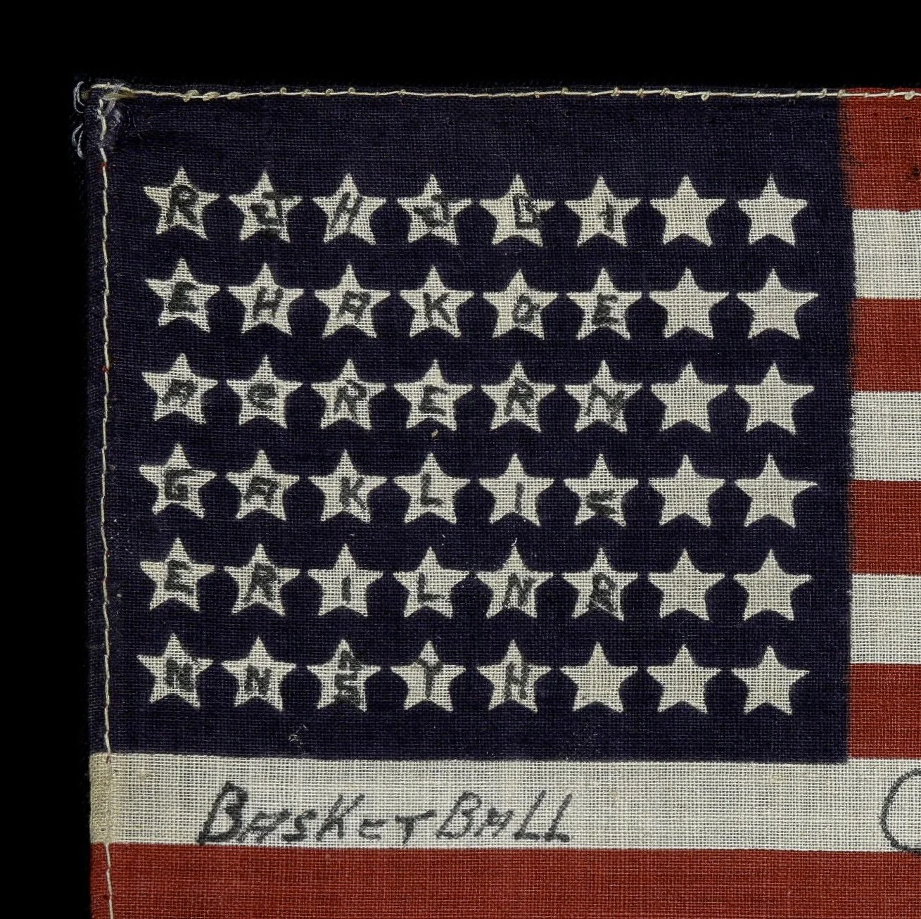 3. Antique St. Peter's High Basketball Flag.jpg
