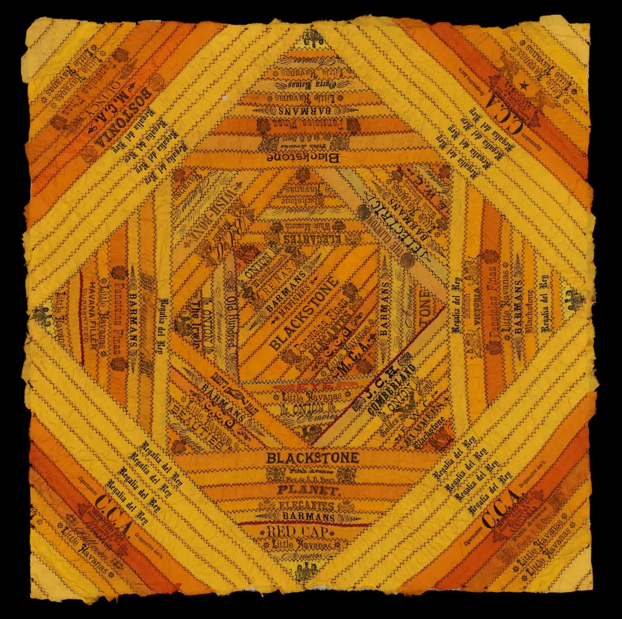 Antique Cigar Quilt | Perfect Scale and Striking Design | Circa 1880-1910