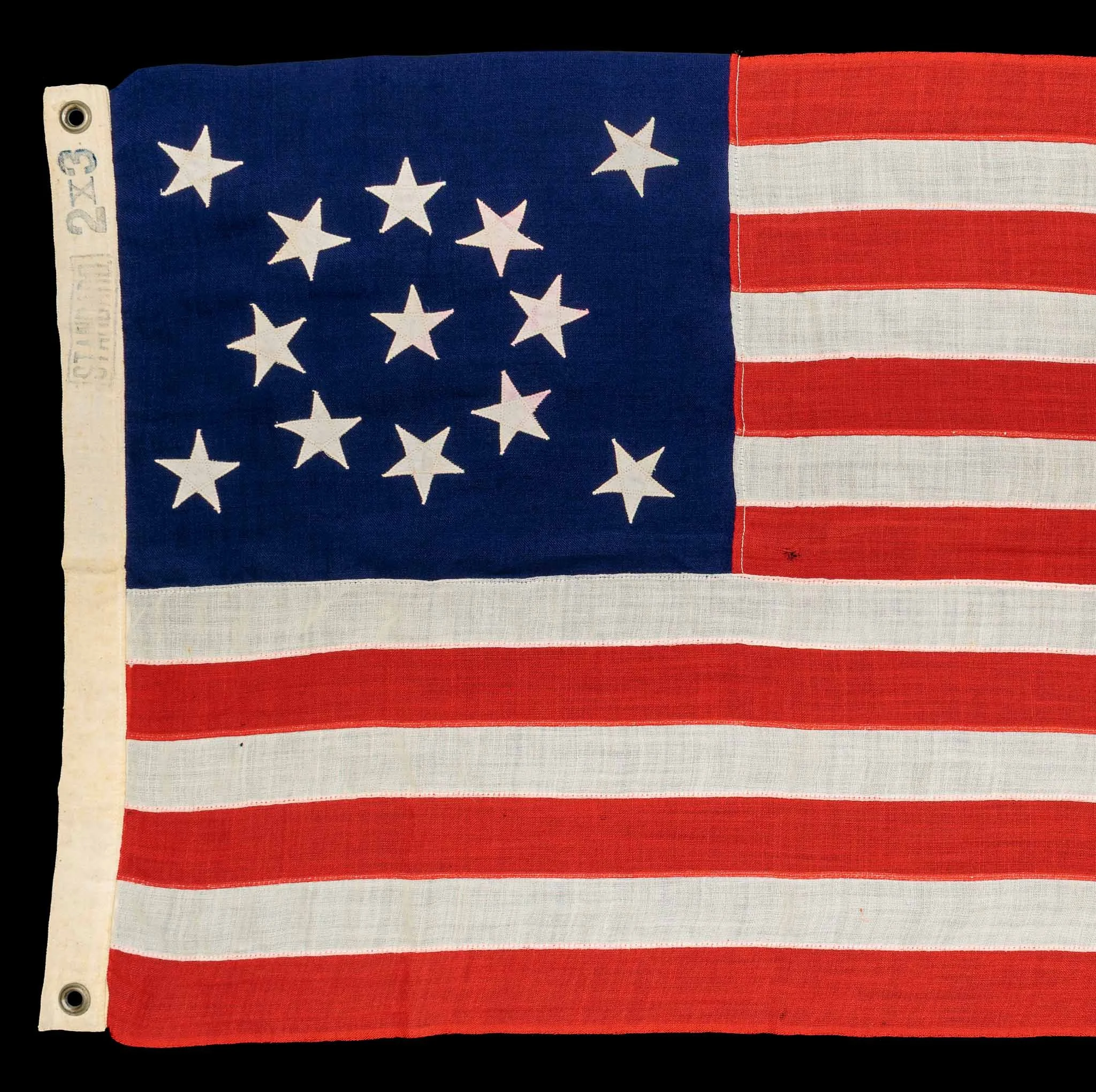 13 Star Antique Flag with a Medallion Configuration -5.jpg