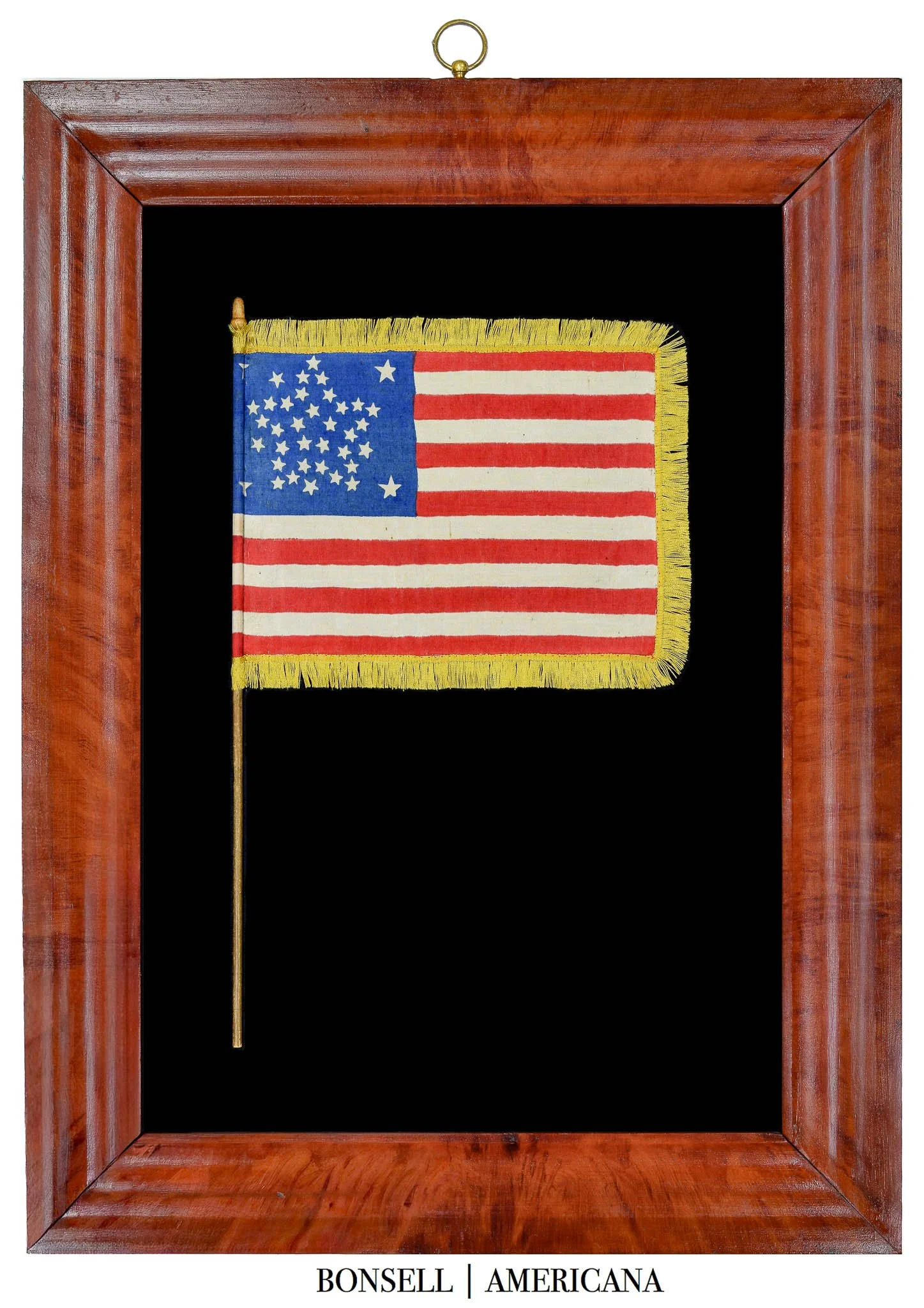 Outstanding 38 Star Parade Flag with a Grand Luminary Star Configuration | Colorado Statehood | Circa 1876-1889