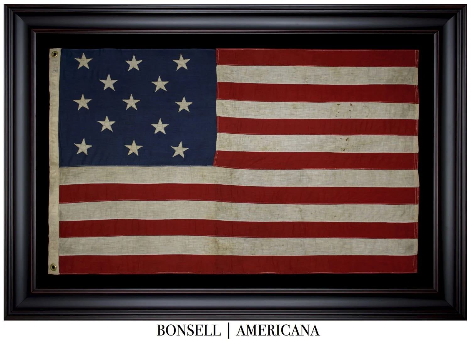 Attractive 13 Star Antique US Flag with a 3-2-3-2-3 Pattern | Ideal Display Size | Circa 1900-1940