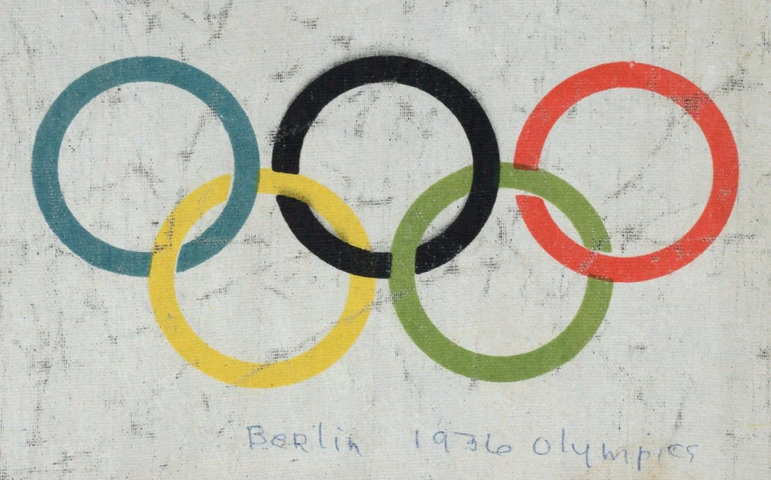 3. Antique Berlin Olympics Flag Circa 1936.jpg