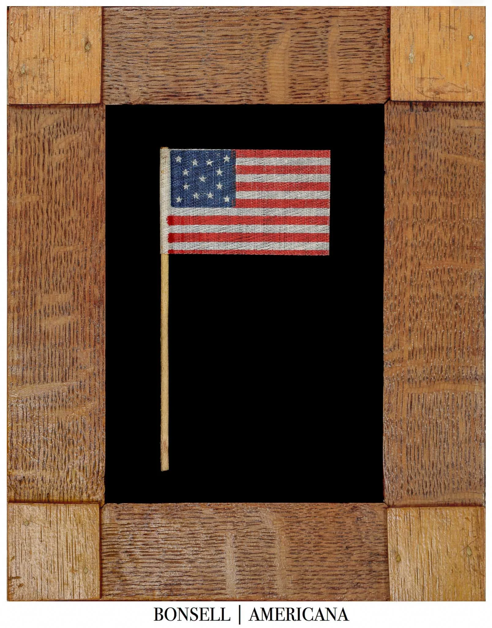 13 Star Antique American Parade Flag | Commemorating the Centennial of American Independence | Circa 1876