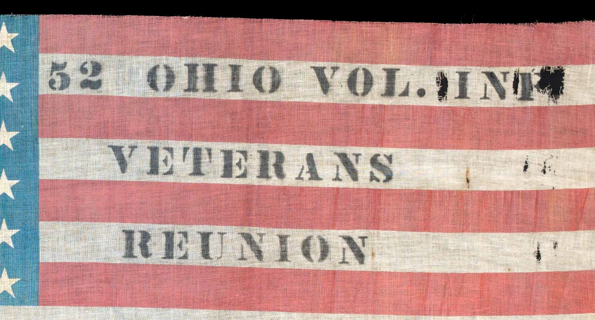 48 Star Antique Flag with 52 Ohio Volunteer Infantry Overprint-5.jpg