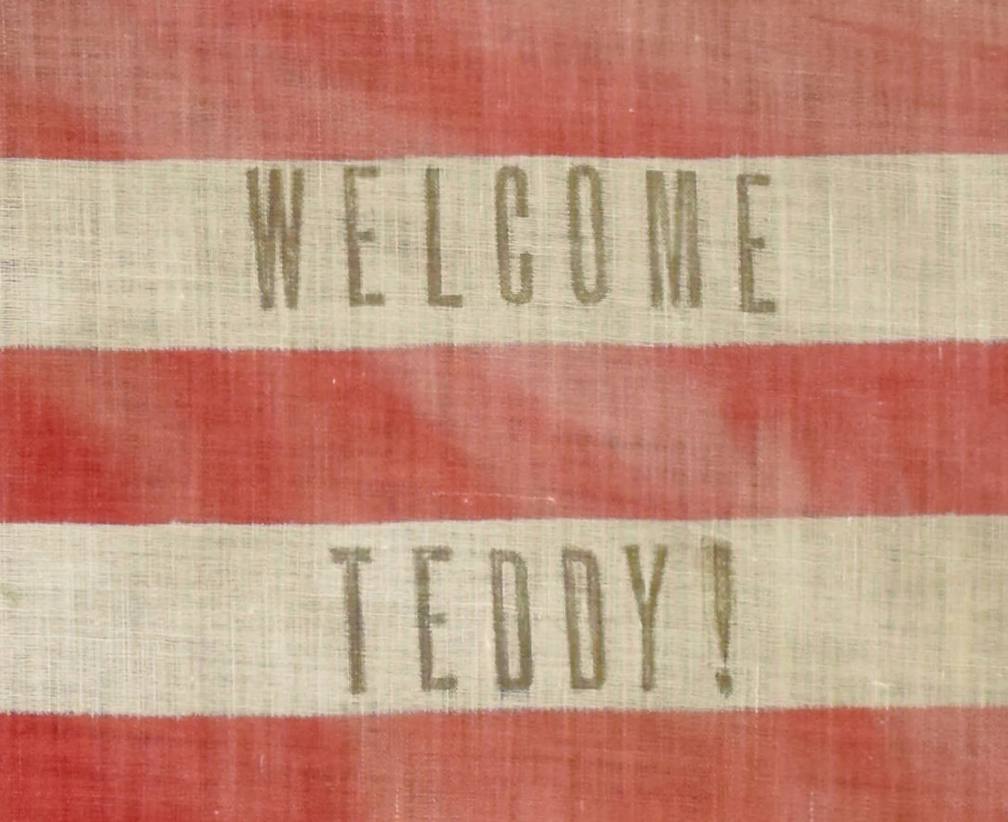 45 Star Antique Flag with Welcome Teddy Overprint-5.jpg