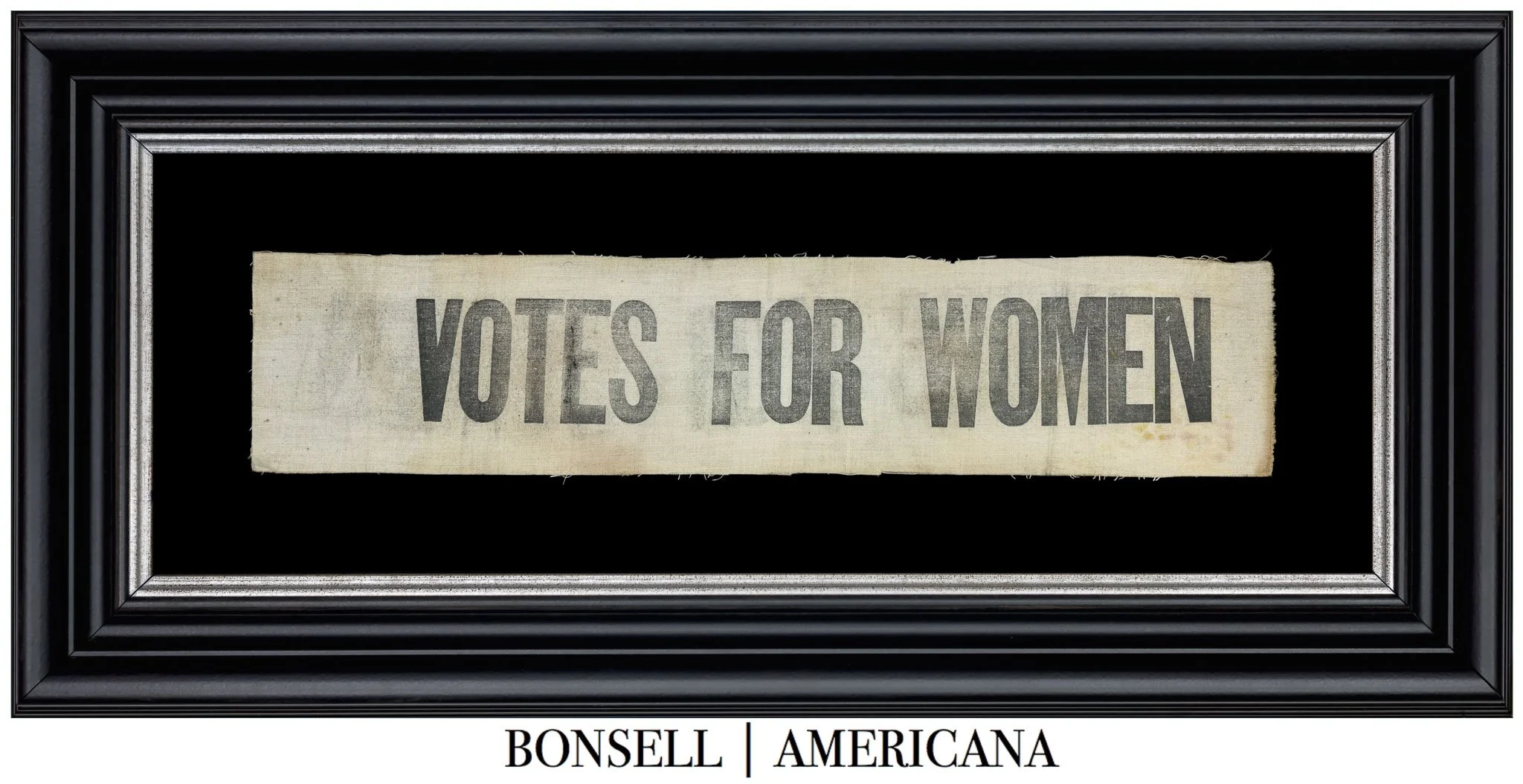 Antique “Votes for Women” Hatband or Armband | An Excellent Early Suffrage Movement Textile | Circa 1910–1920