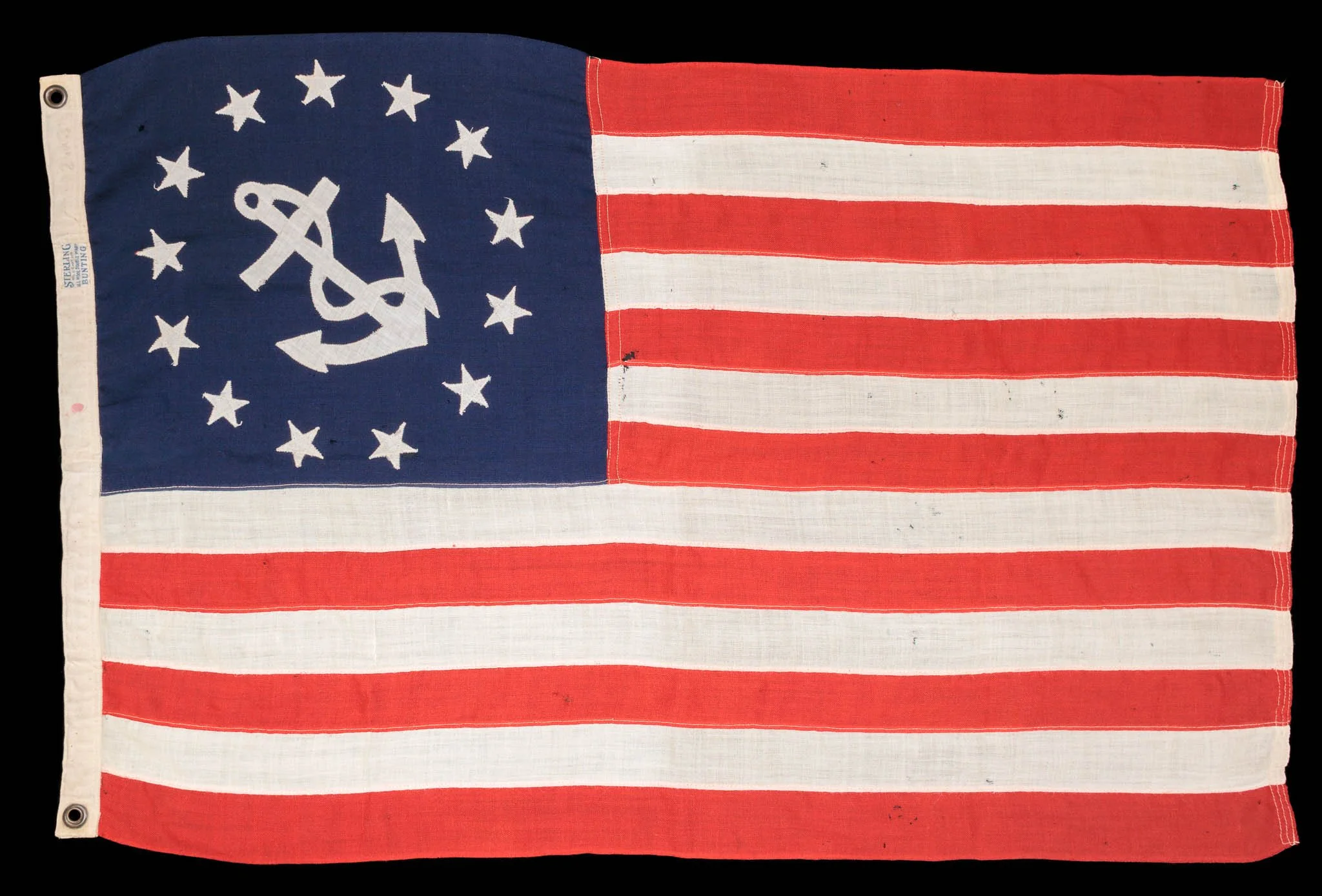 Attractive 13 Star Antique Yacht Ensign | Annin “Sterling” Trademark | Circa 1913–1926