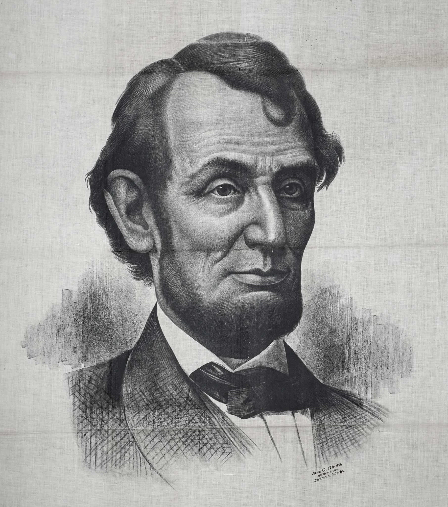 3. Antique Jos G. Rhein Abraham Lincoln Banner.jpg