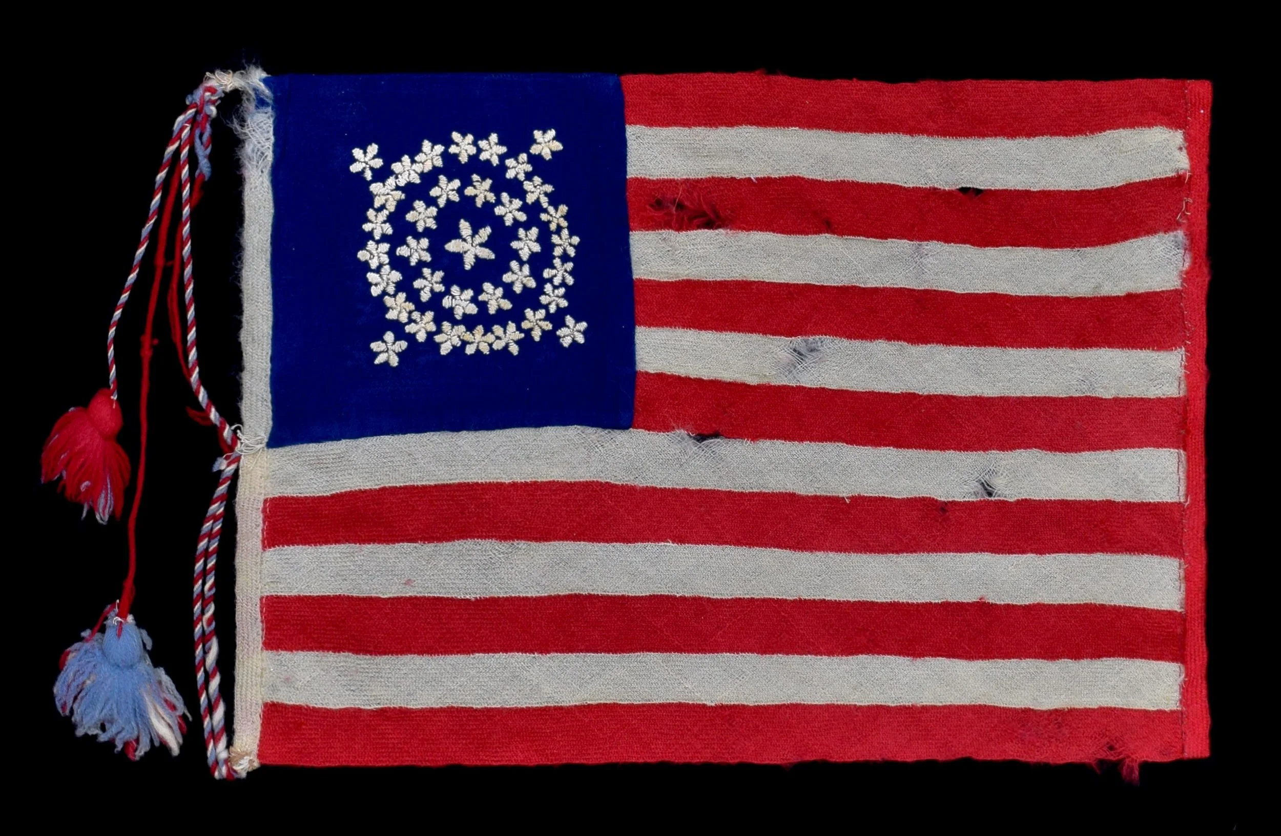 Extraordinary 35 Star Antique US Flag | A Handsewn Symbol of Civil War Era Patriotism | Formerly Part of the Pierce Collection of American Flags | West Virginia Statehood | Circa 1863-1865