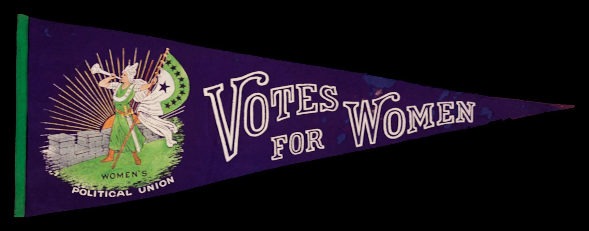 Women’s Political Union “Votes for Women” Suffrage Pennant | Circa 1910–1917