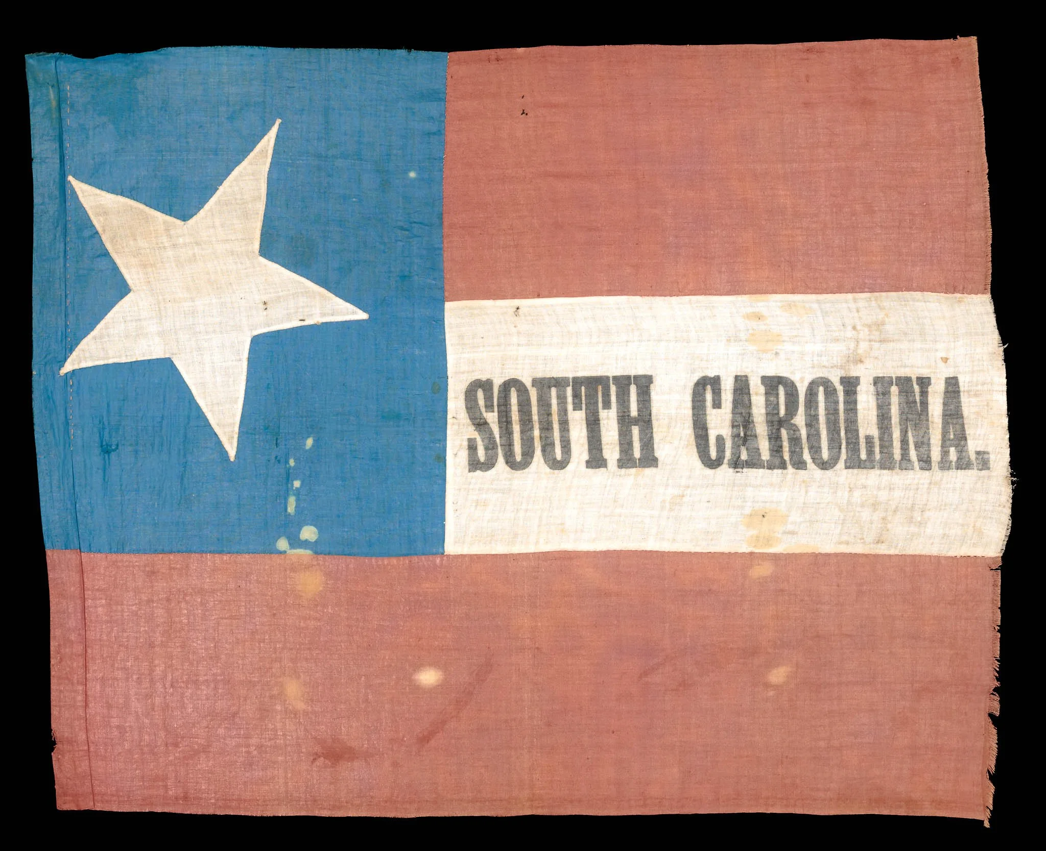 Extraordinary South Carolina Secession Flag | Carried by Florence May Turner at Age 12 During a Missouri Rally Calling for Secession | An Exceptional Piece of American History | Circa 1861