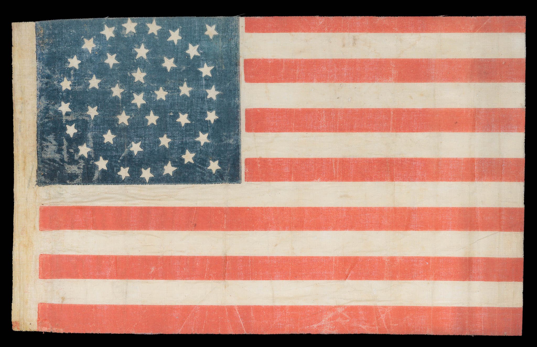 Attractive 38 Star Antique American Flag with Offset Medallion Configuration | Colorado Statehood | Circa 1876–1889