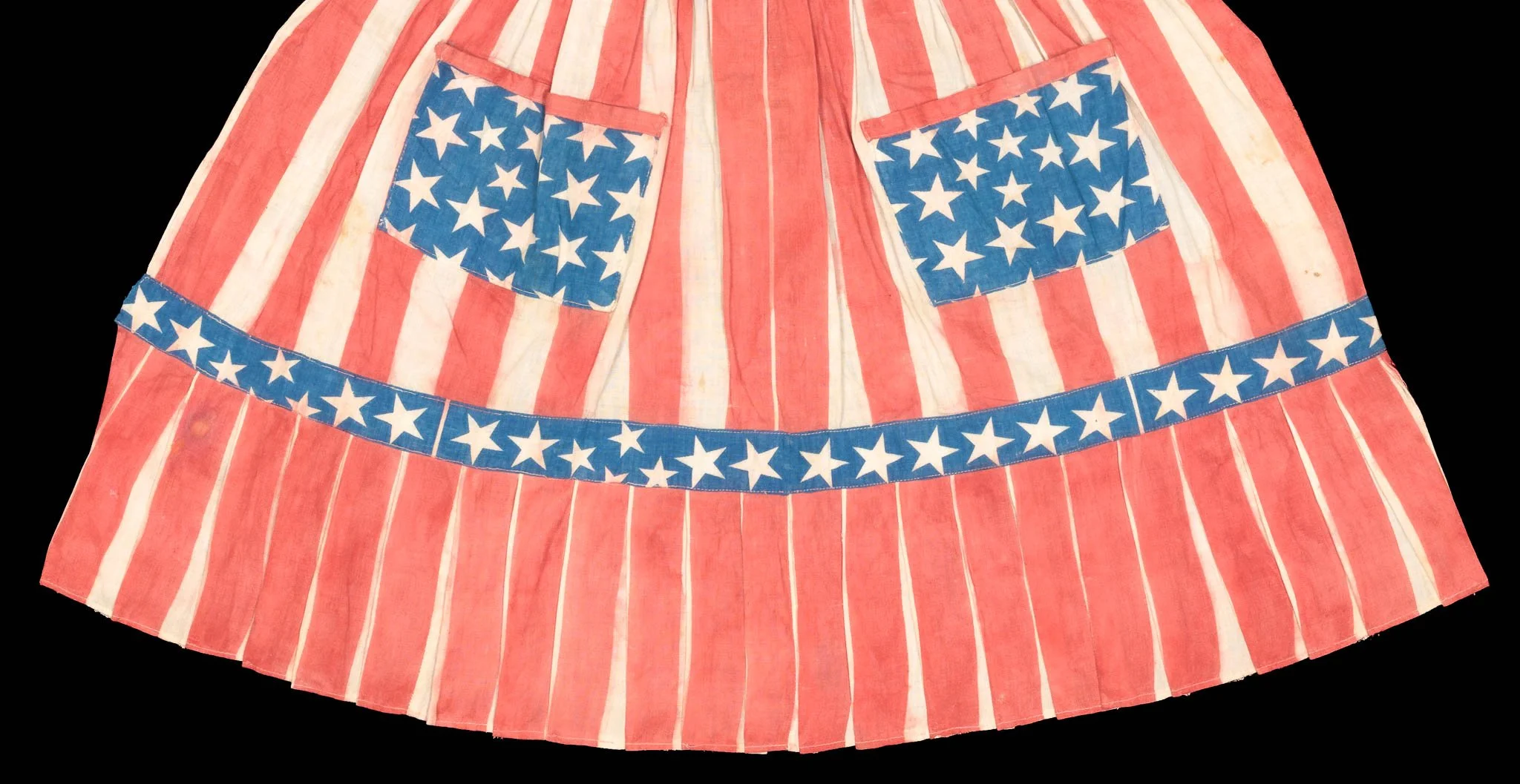 Antique Patriotic Dress Made of 38 Star Flags-5.jpg