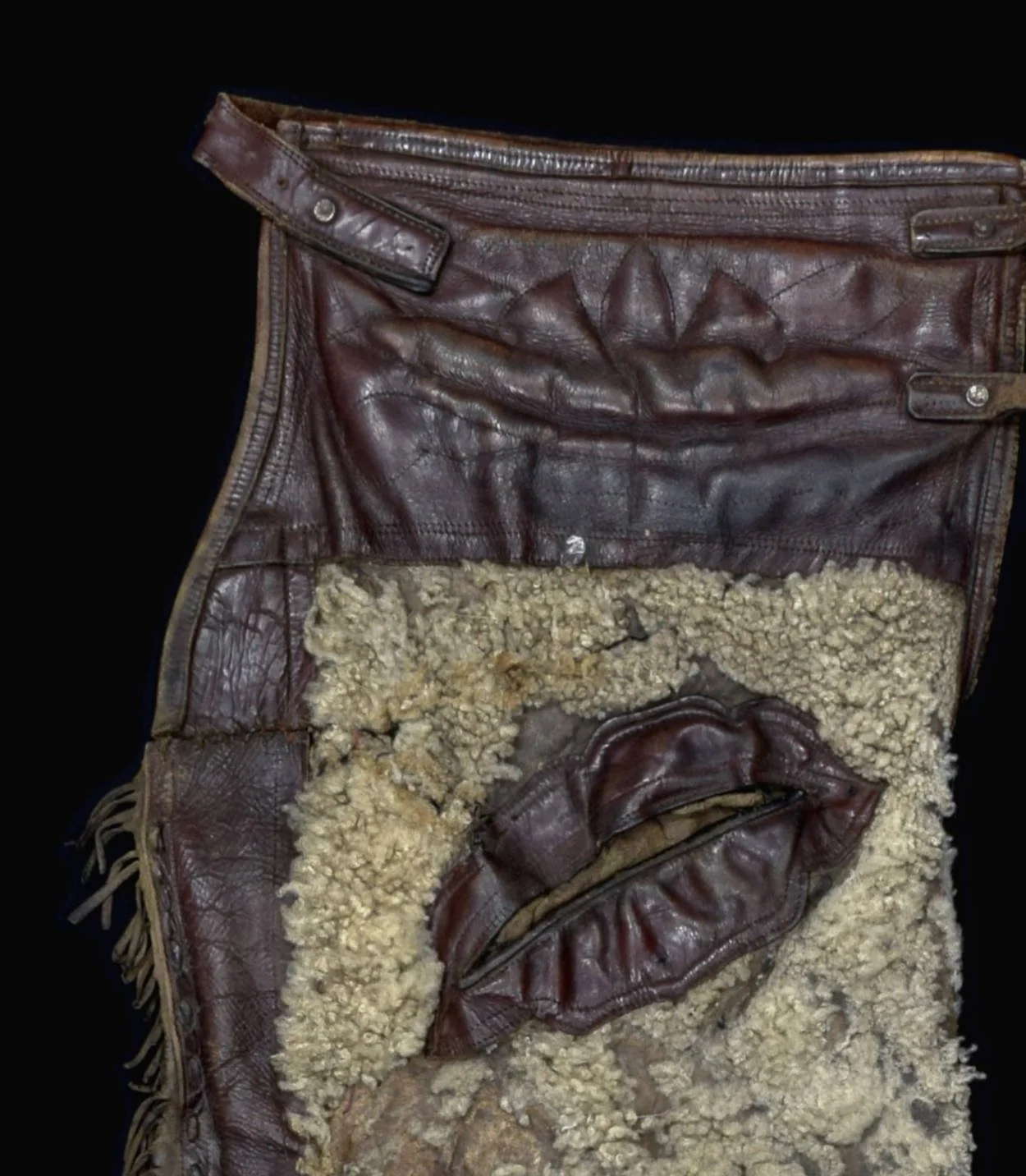 6. Antique Sheep Skin Chaps from the CS Cattle Company, Located in Cimmarron, New Mexico.jpg