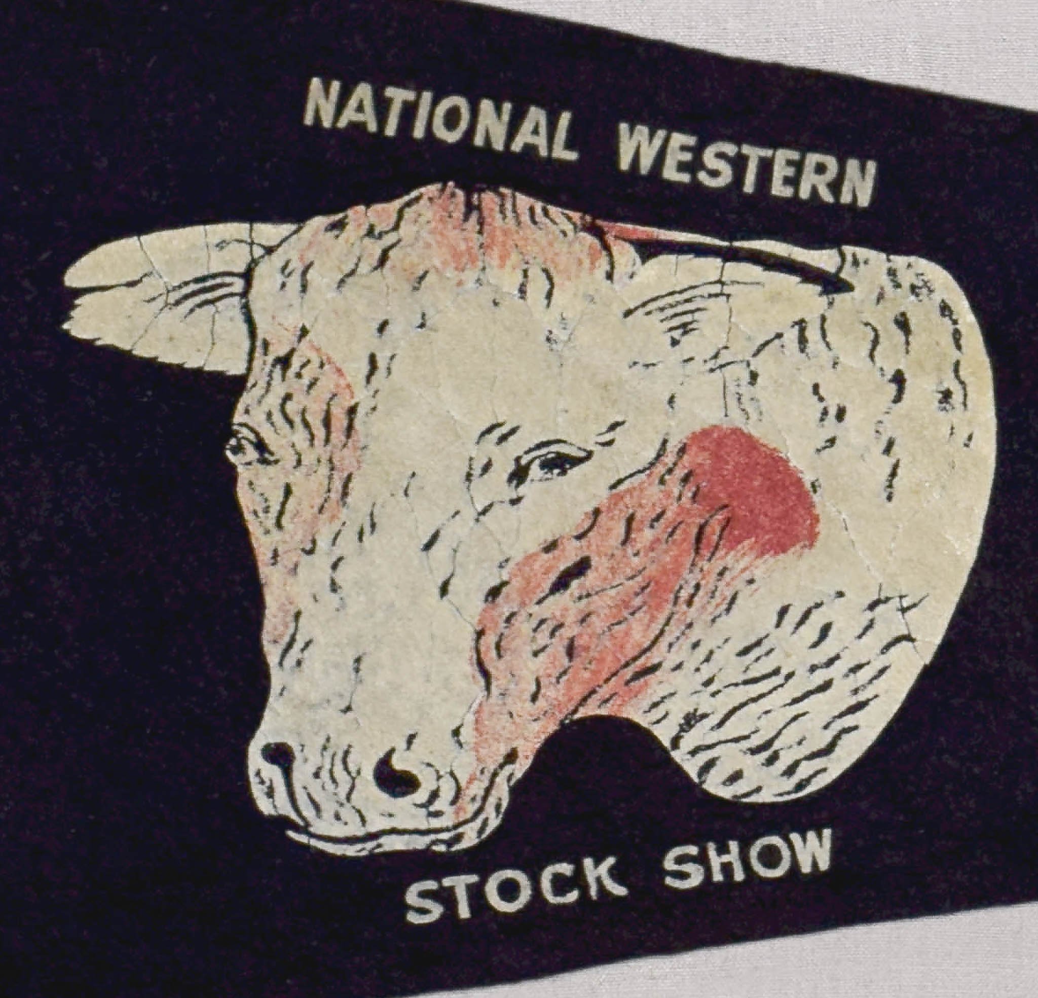 Antique 1914 Denver National Western Stock Show Pennant-4.jpg