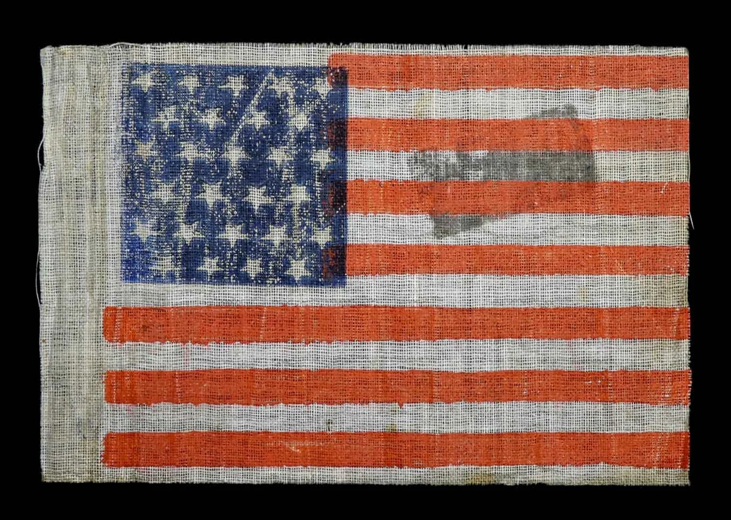 Scarce 27 Star Antique American Parade Flag | Possibly From the 1893 Chicago World’s Fair | Florida Statehood | Circa 1890-1895