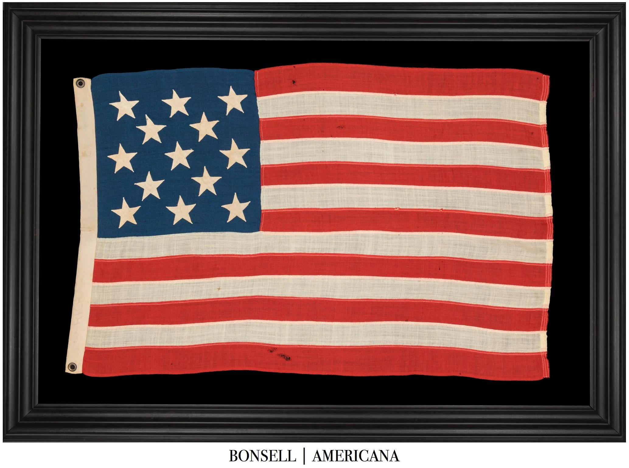13 Star Antique American Flag | 3-2-3-2-3 Hopkinson Star Arrangement | Circa 1895–1926