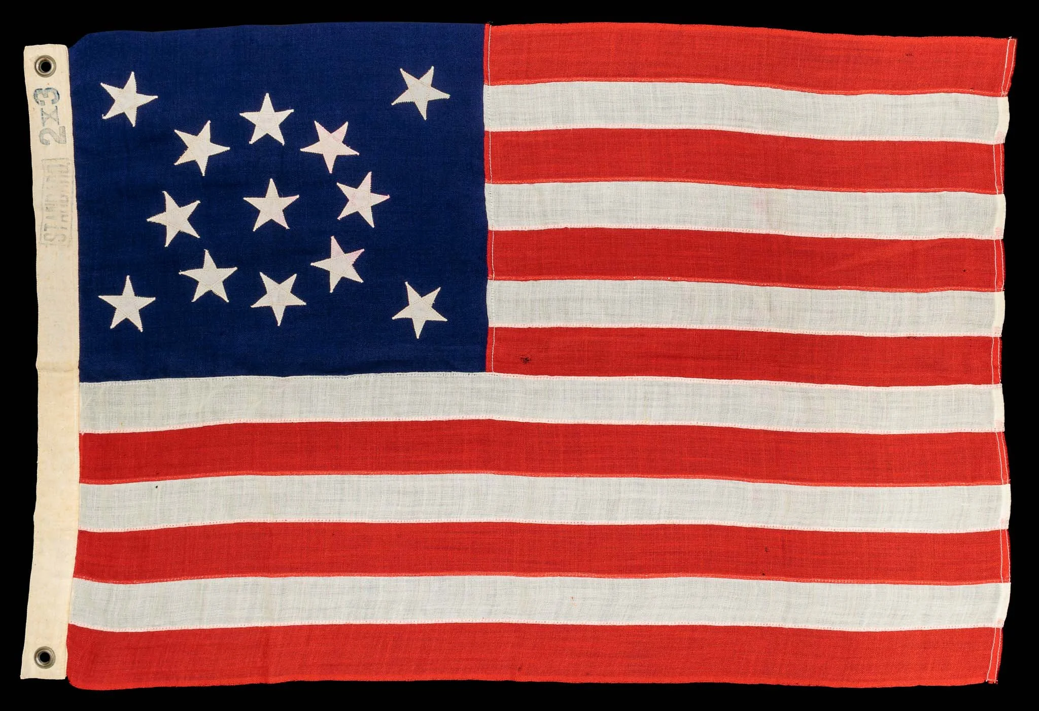 13 Star Antique Flag with a Medallion Configuration -2.jpg