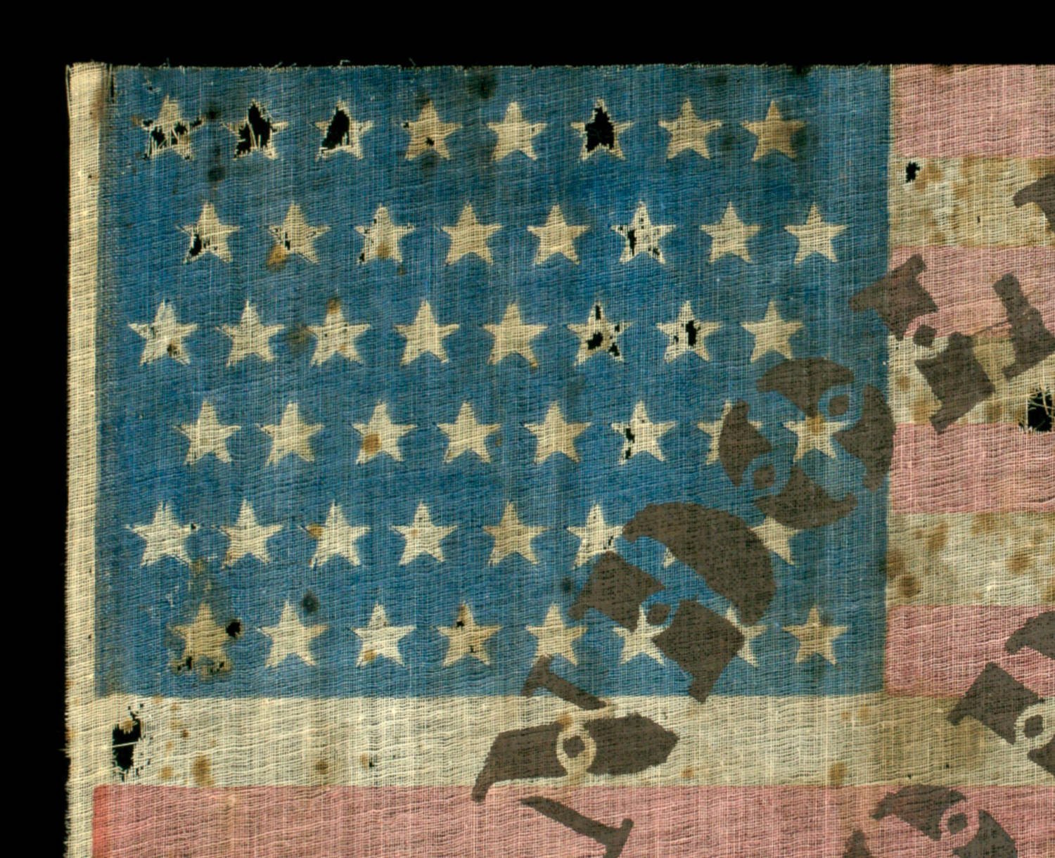 3. 48 Star Antique Flag with Randolph Lodge IOOF Overprint.jpg