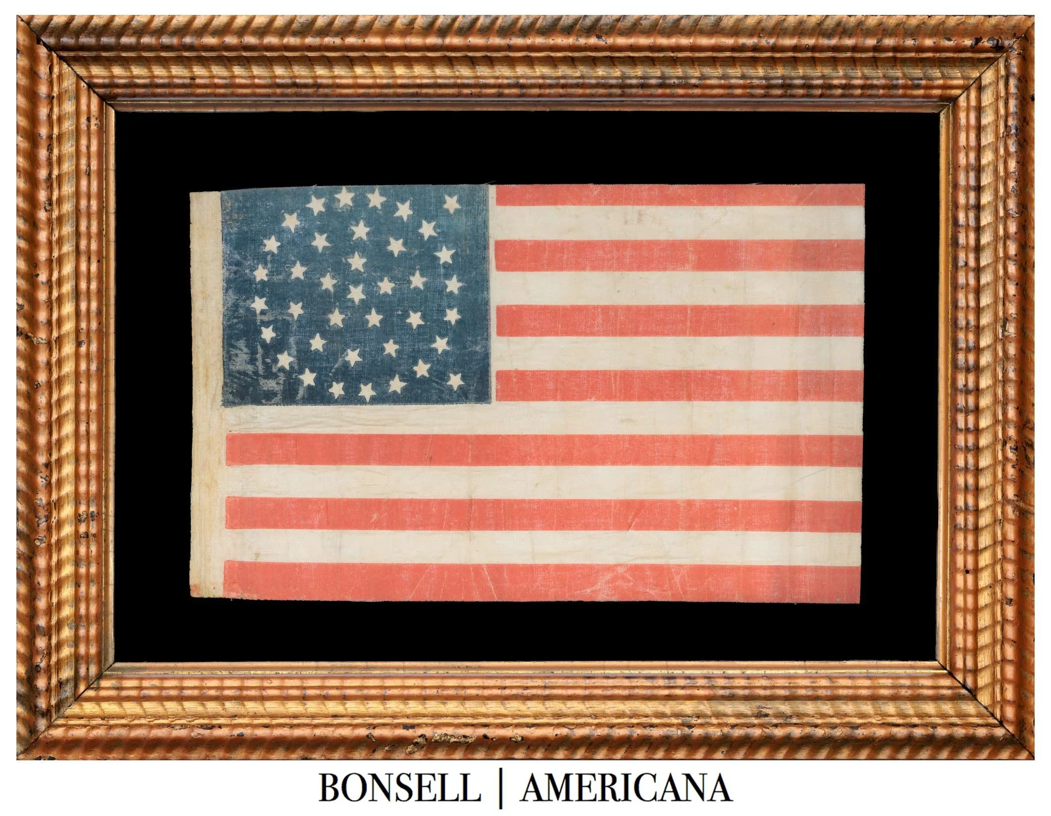 Attractive 38 Star Antique American Flag with Offset Medallion Configuration | Colorado Statehood | Circa 1876–1889