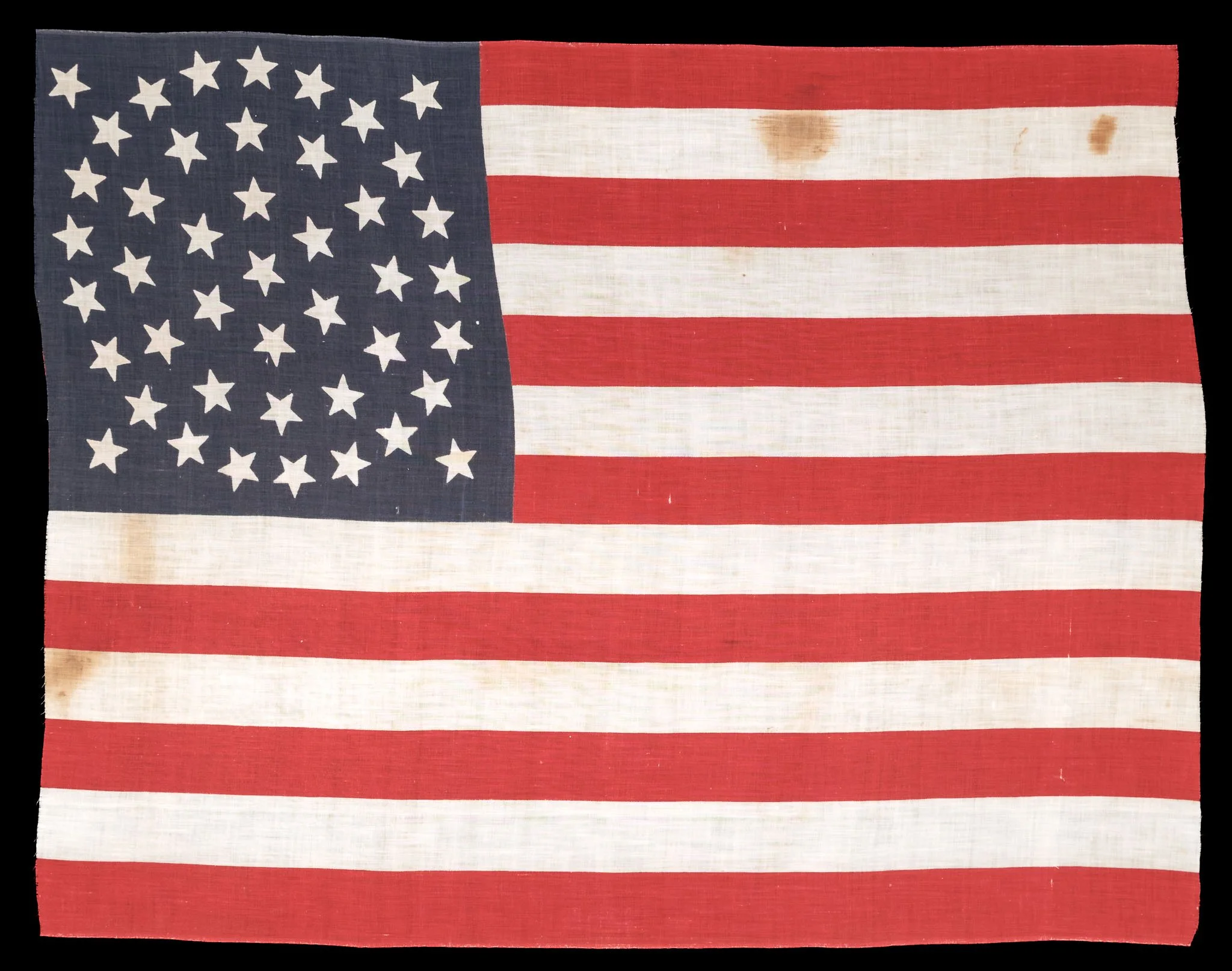 Large Scale 44 Star Antique Flag with an Impressive Medallion Star Pattern | Wyoming Statehood | Circa 1890-1896