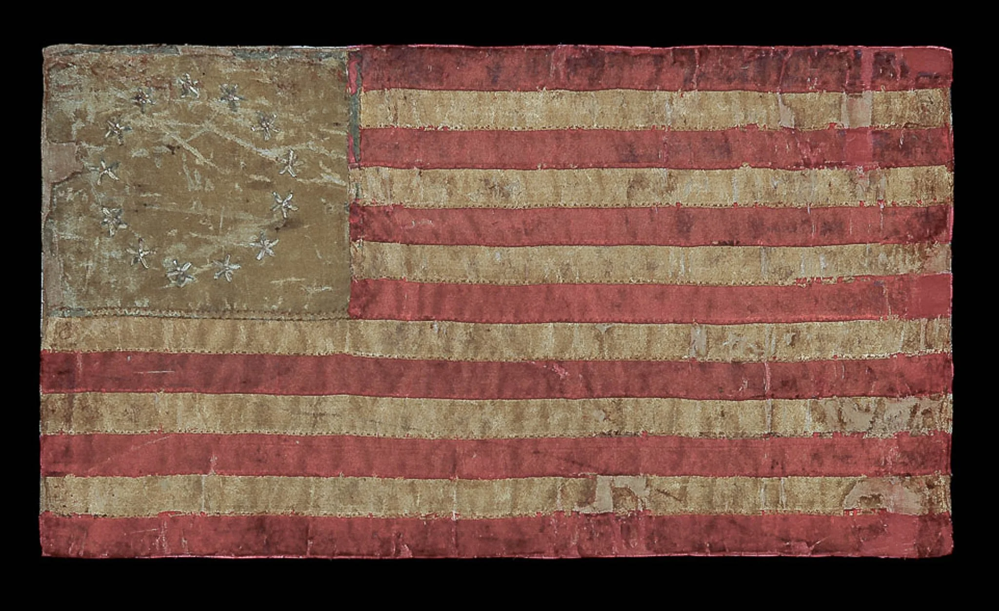 13 Star Antique Flag | Made by Descendants of Betsy Ross in Independence Hall | Features the Iconic Betsy Ross Pattern | Circa 1895–1913