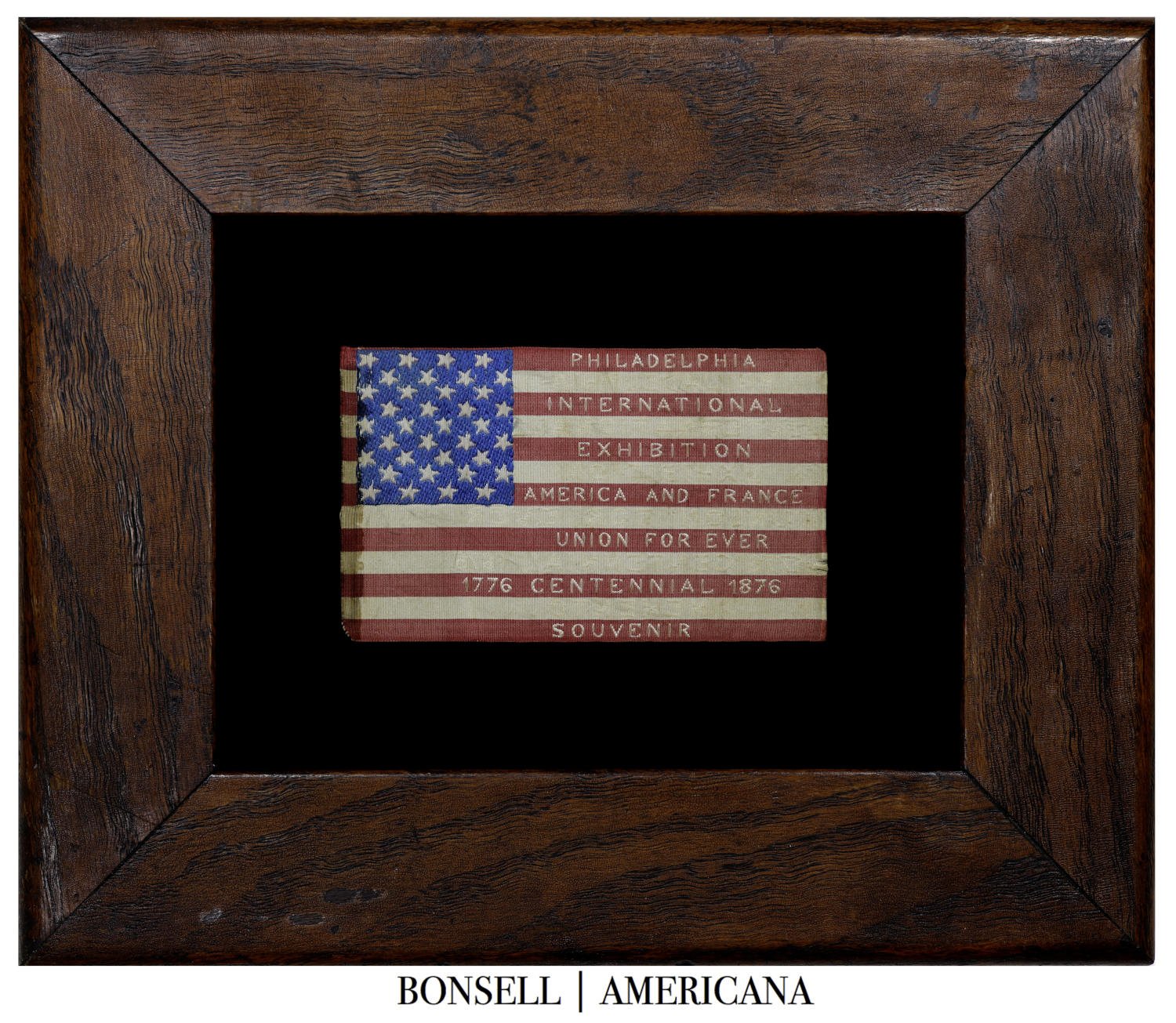 36 Star Antique American Flag | A Commemorative Souvenir from the Philadelphia International Exhibition | Circa 1876