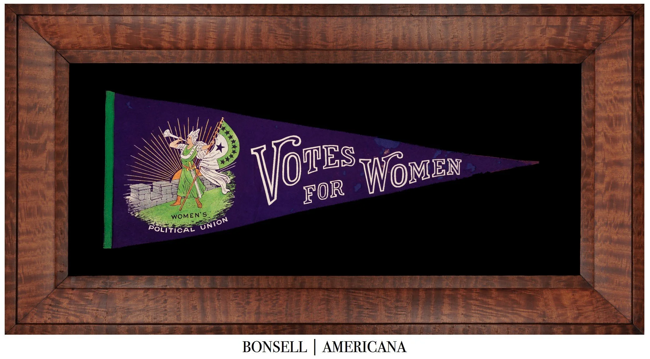 Women’s Political Union “Votes for Women” Suffrage Pennant | Circa 1910–1917