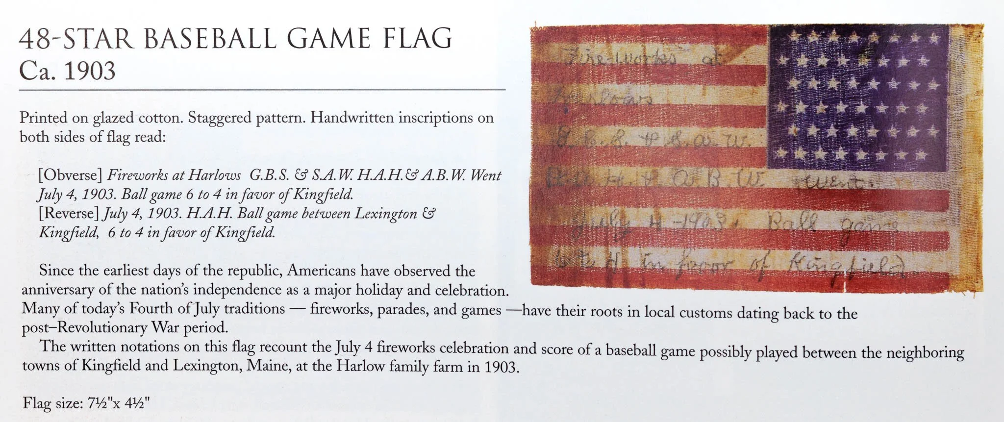 48 Star Antique Flag with Baseball Game Overprint-4.jpg