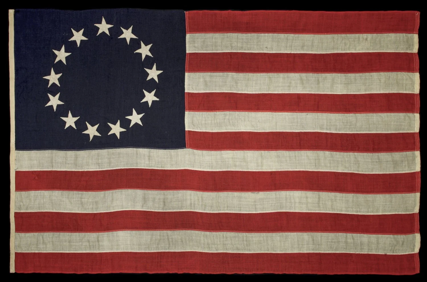 Early and Striking 13 Star Antique Flag with a Betsy Ross Configuration | Circa 1895-1926