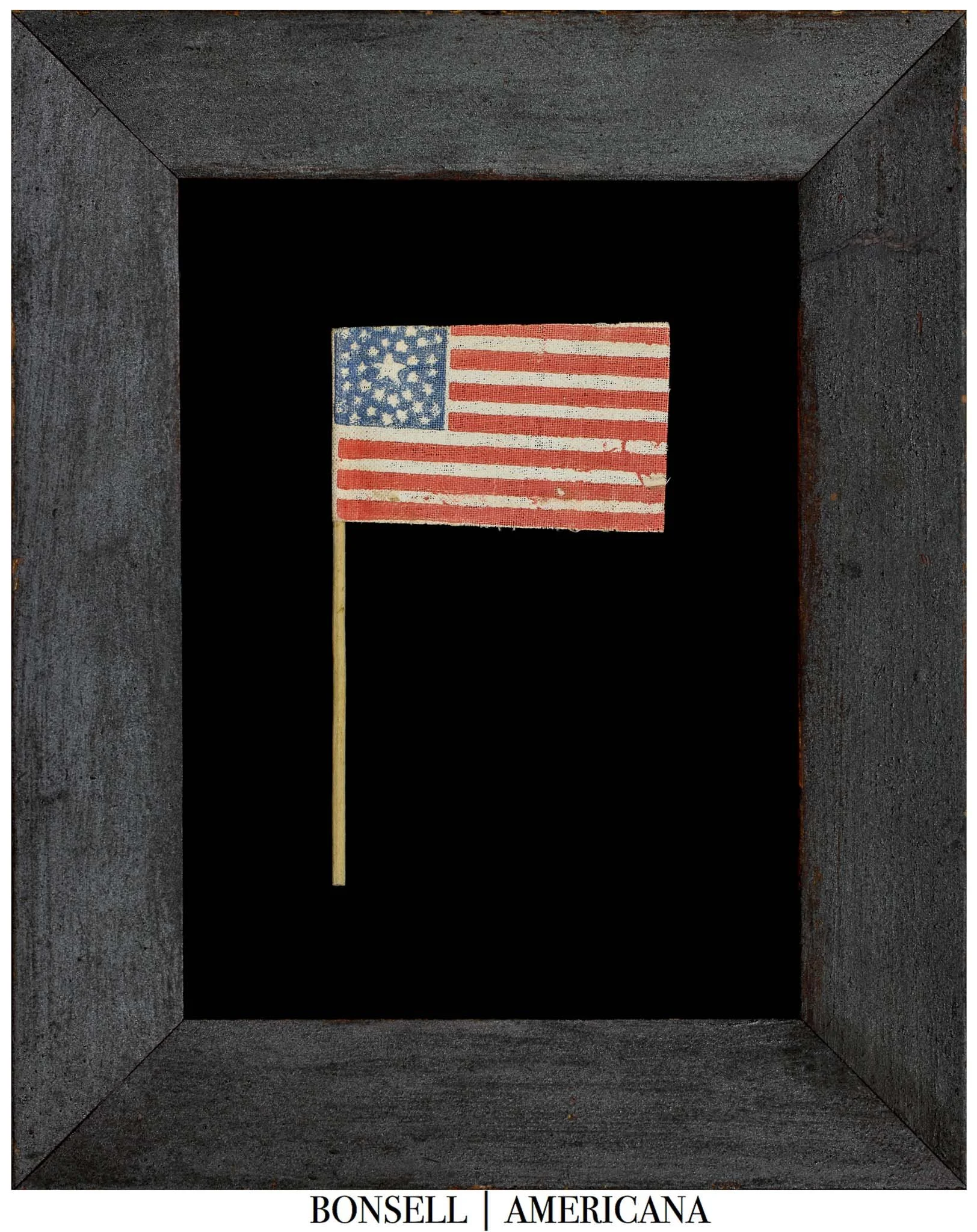 36 Star Antique American Parade Flag with a Striking Medallion Pattern | Nevada Statehood | Circa 1864-1867