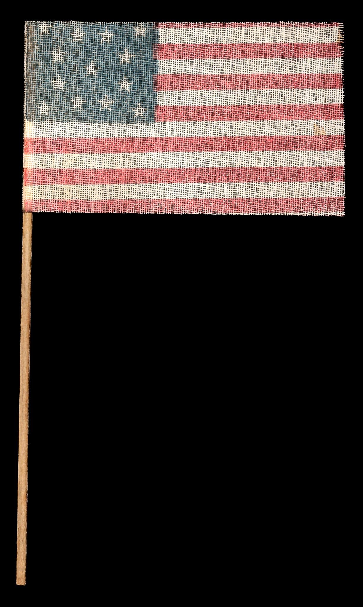 13 Star Antique American Flag with a Medallion Star Configuration | Centennial Era Parade Flag | Circa 1876