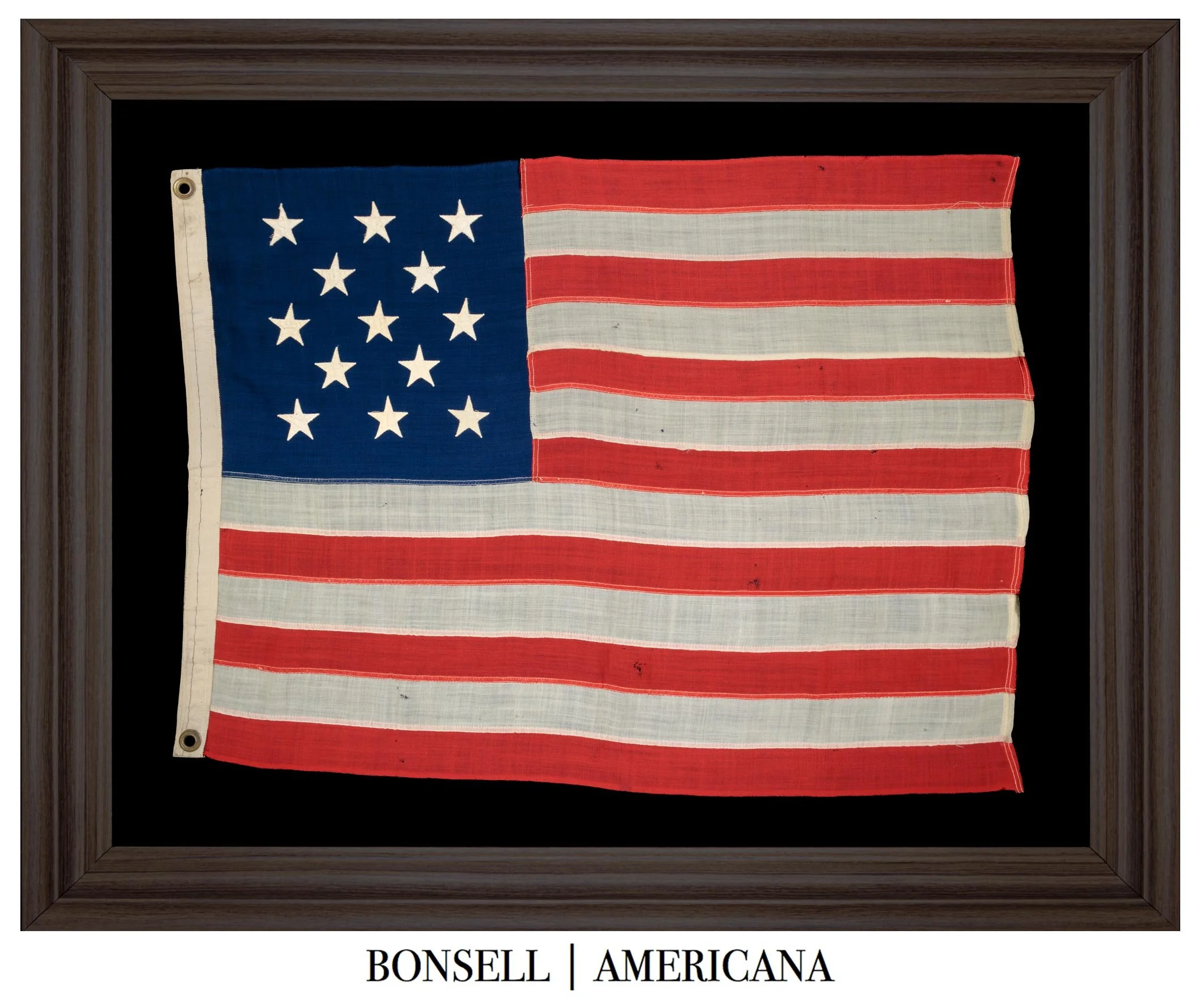 Attractive 13 Star Antique American Flag | 3-2-3-2-3 Hopkinson Star Arrangement | Circa 1895–1926